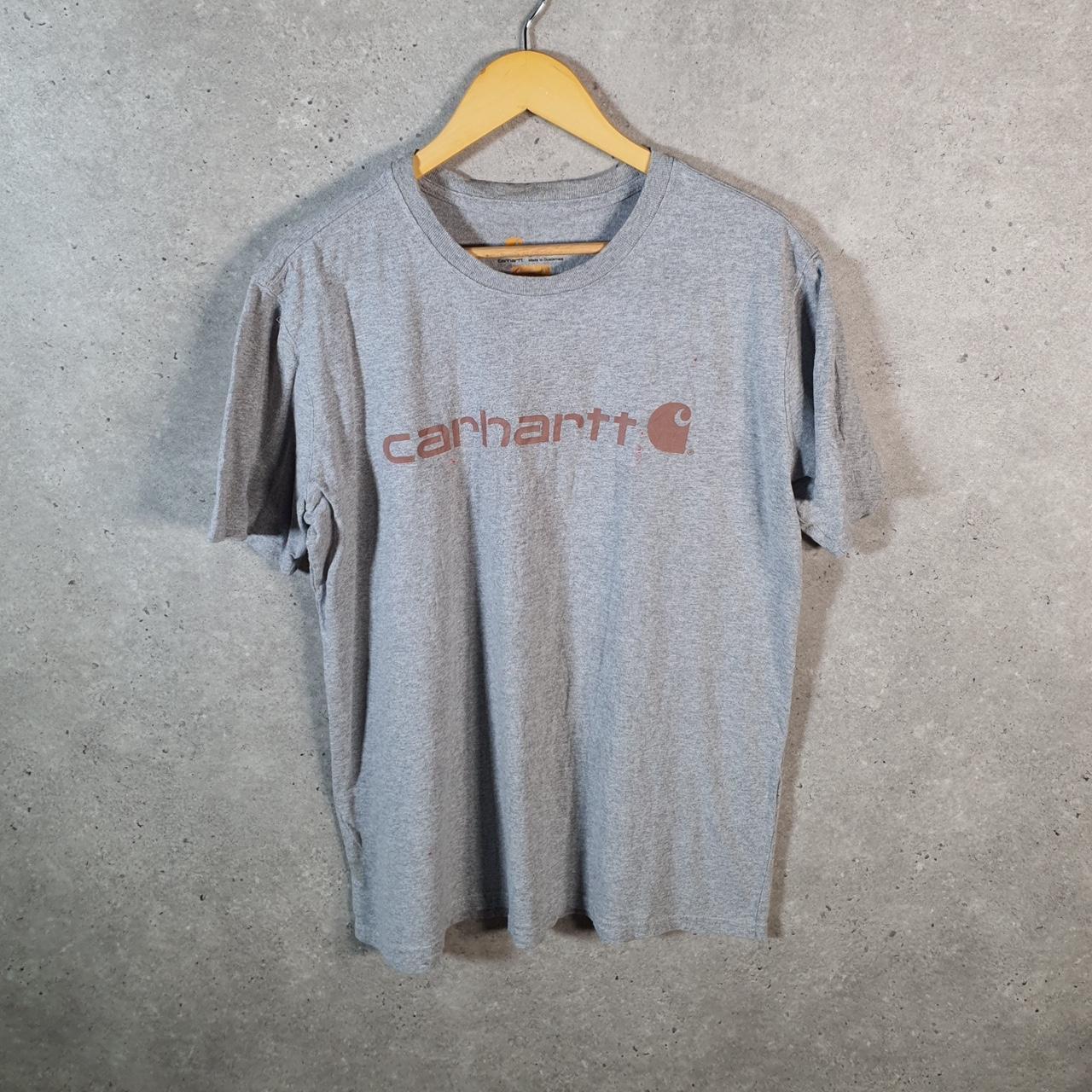 Vintage Carhartt Pocket T Shirt Womens Large Grey Workwear Chore Utility Original Fit C9249