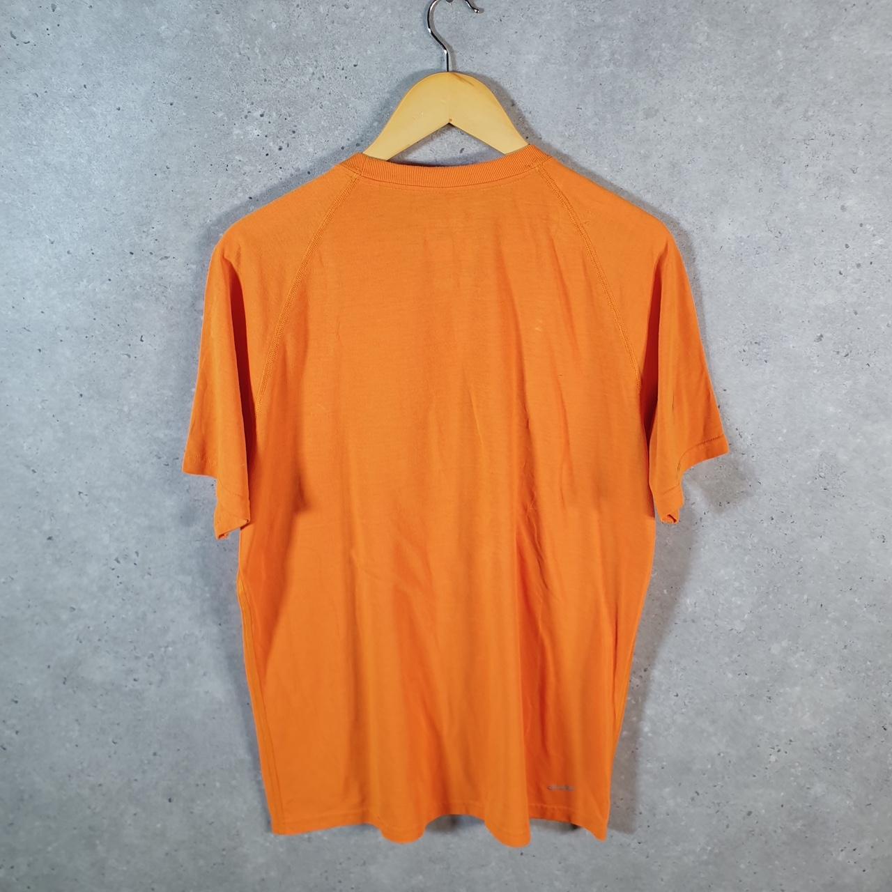 Vintage Adidas Go To Tee T Shirt Men’s Large Orange Three Stripes Logo