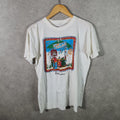 Vintage Bahamas Feeling Good Graphic USA Single Stitch T Shirt Men’s Medium White Big Fish Vintage