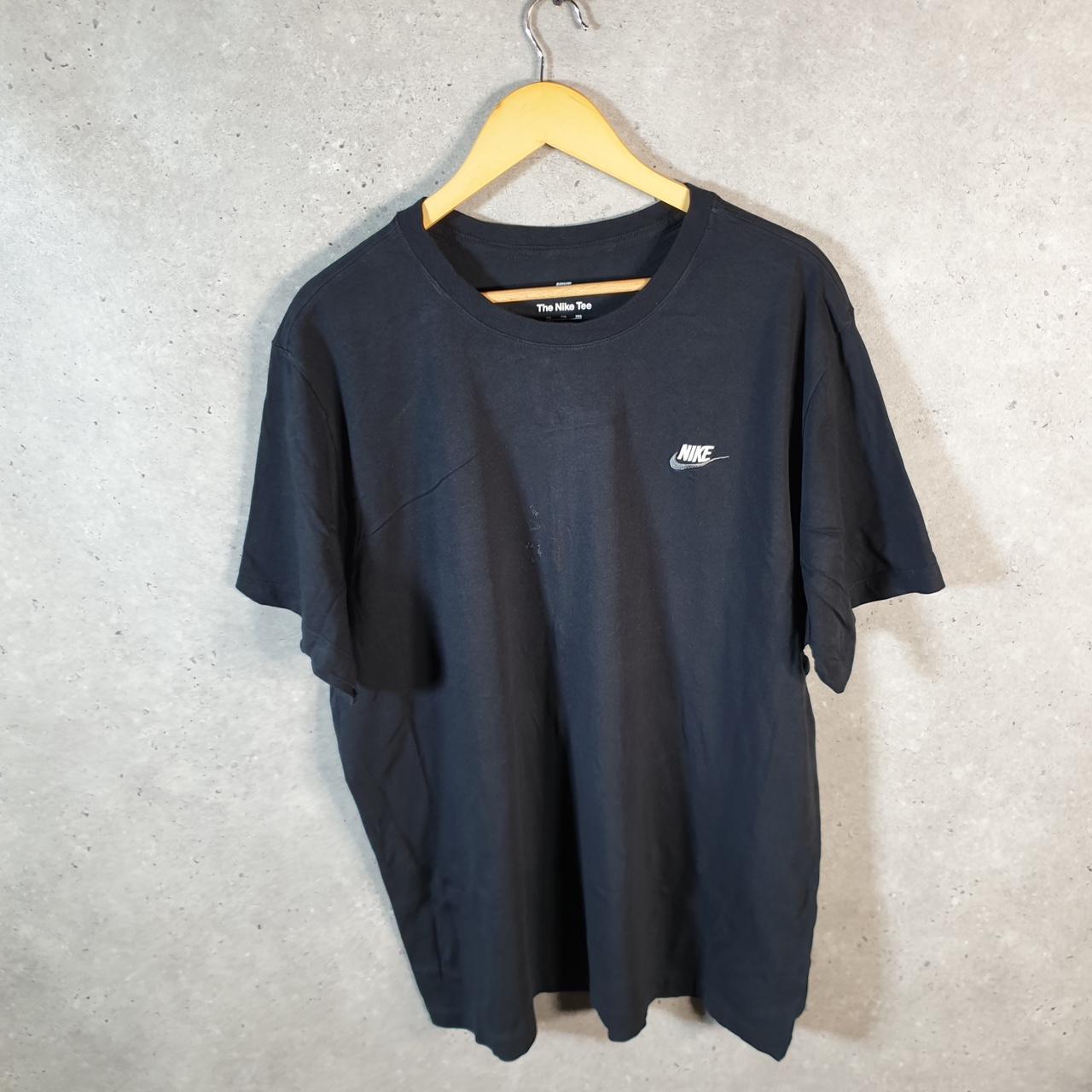 Vintage Nike Embroidered Club T Shirt Men’s 2XL Black Logo Swoosh Athletic