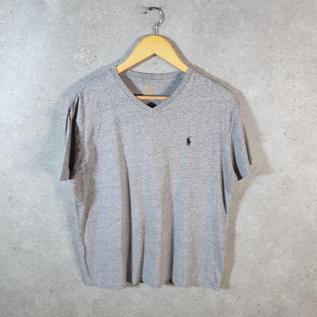 Vintage Ralph Lauren Polo Sport T Shirt Men’s Small Grey Classic Fit Embroidered Pony