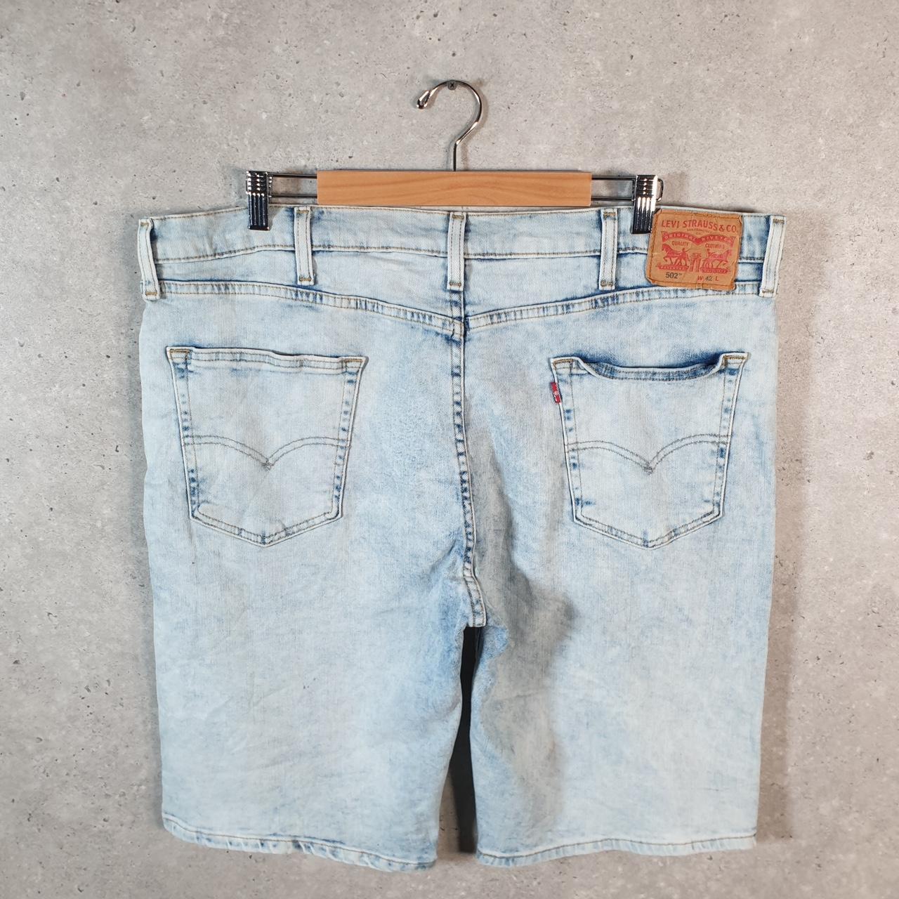 Vintage Levi’s 502 Baggy Shorts Jorts Cargo Men’s W42 Blue Relaxed Denim