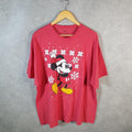 Vintage Disney Land Mickey Mouse T Shirt Shirt Men’s  2XL Pink Graphic Cartoon C9919