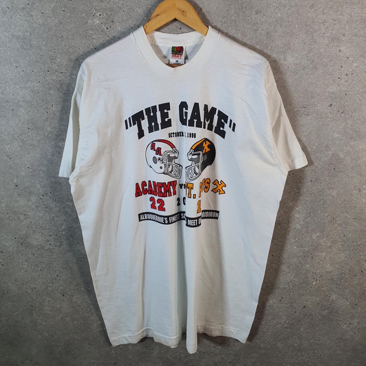 Vintage Fruit of the Loom 1996 NFL Albuquerques 90s USA Single Stitch T Shirt Men’s 2XL White Big Fish Vintage