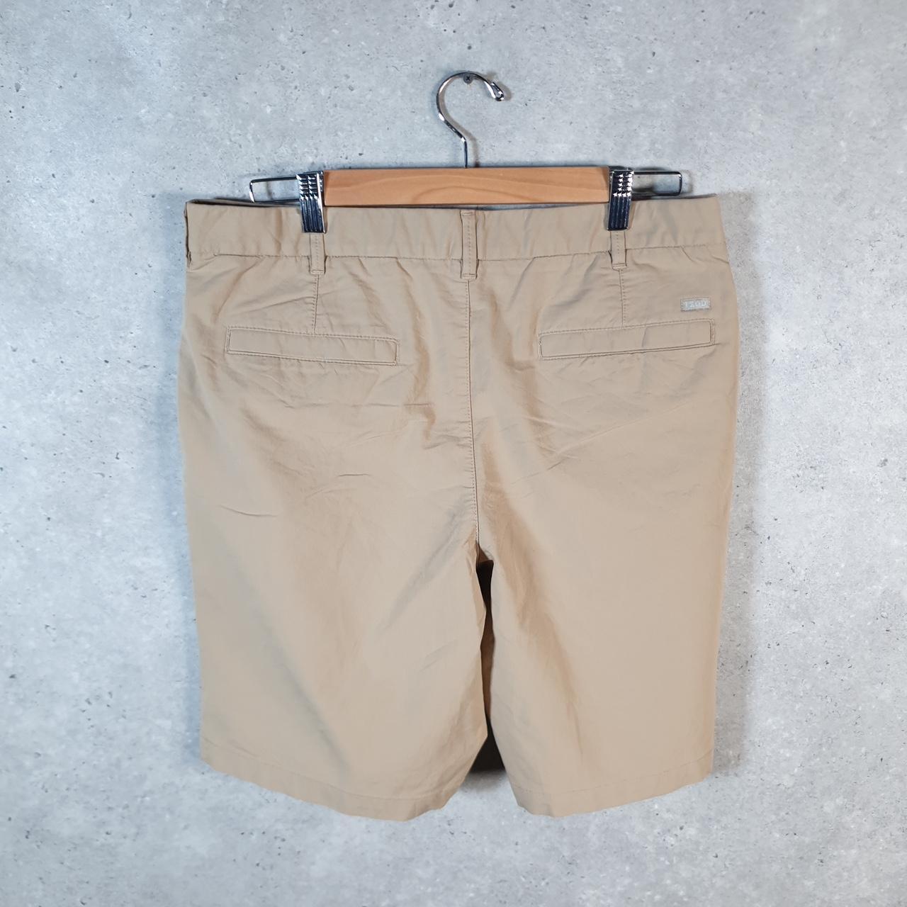 Vintage Izod Golf Chino Shorts Jorts Cargo Men’s W34 Brown Baggy Cotton