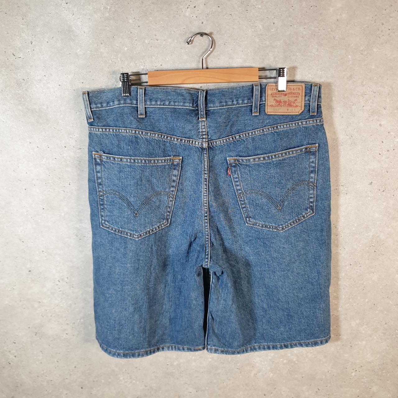 Vintage Levi’s 550 Baggy Shorts Jorts Cargo Men’s W40 Blue Relaxed Denim