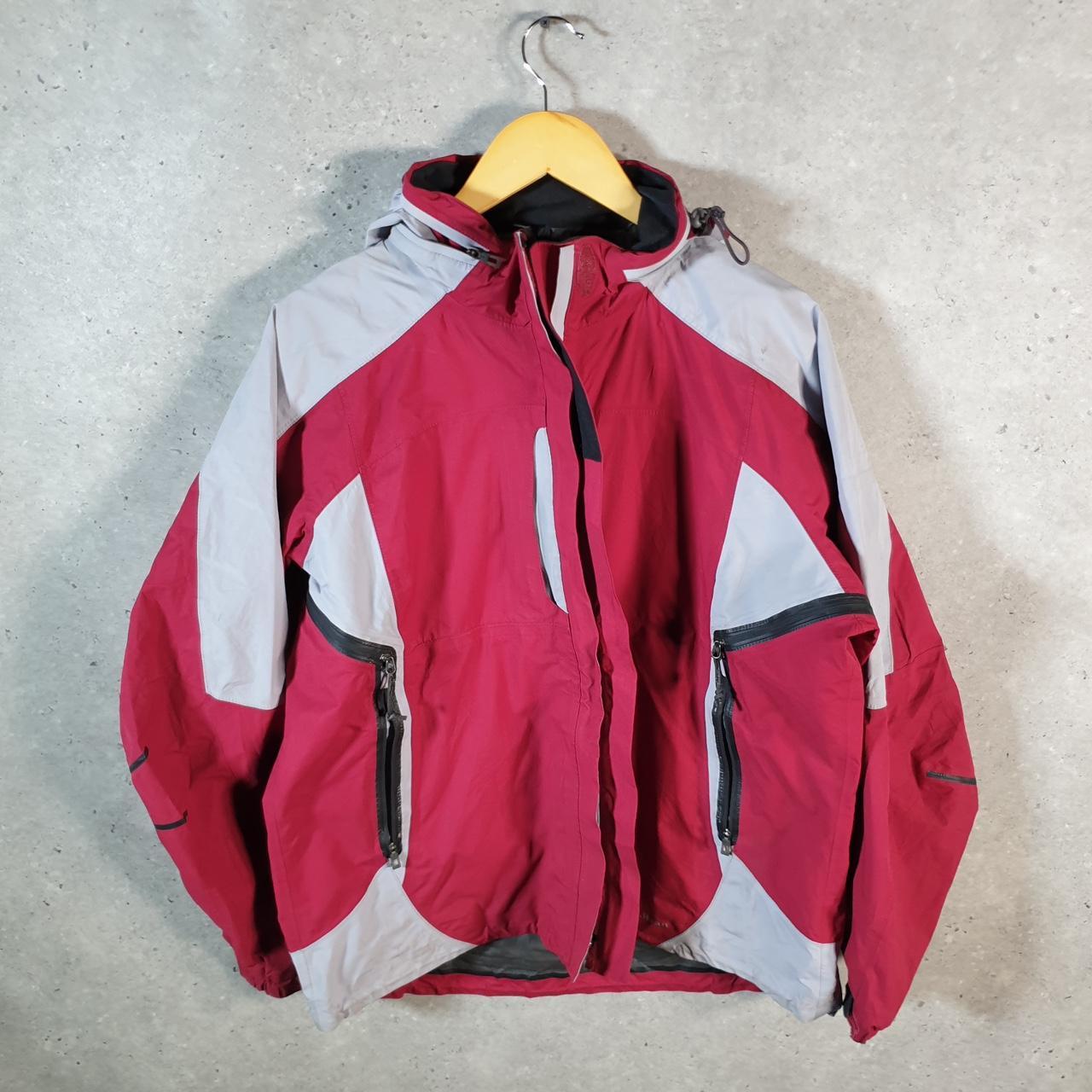 Vintage L.L. Bean Outdoors Nylon Jacket Womens Large Red Waterproof