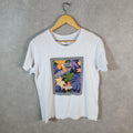 Vintage Vans Off the Wall Graphic T Shirt Men’s Large White Slim Fit Athletic Casual