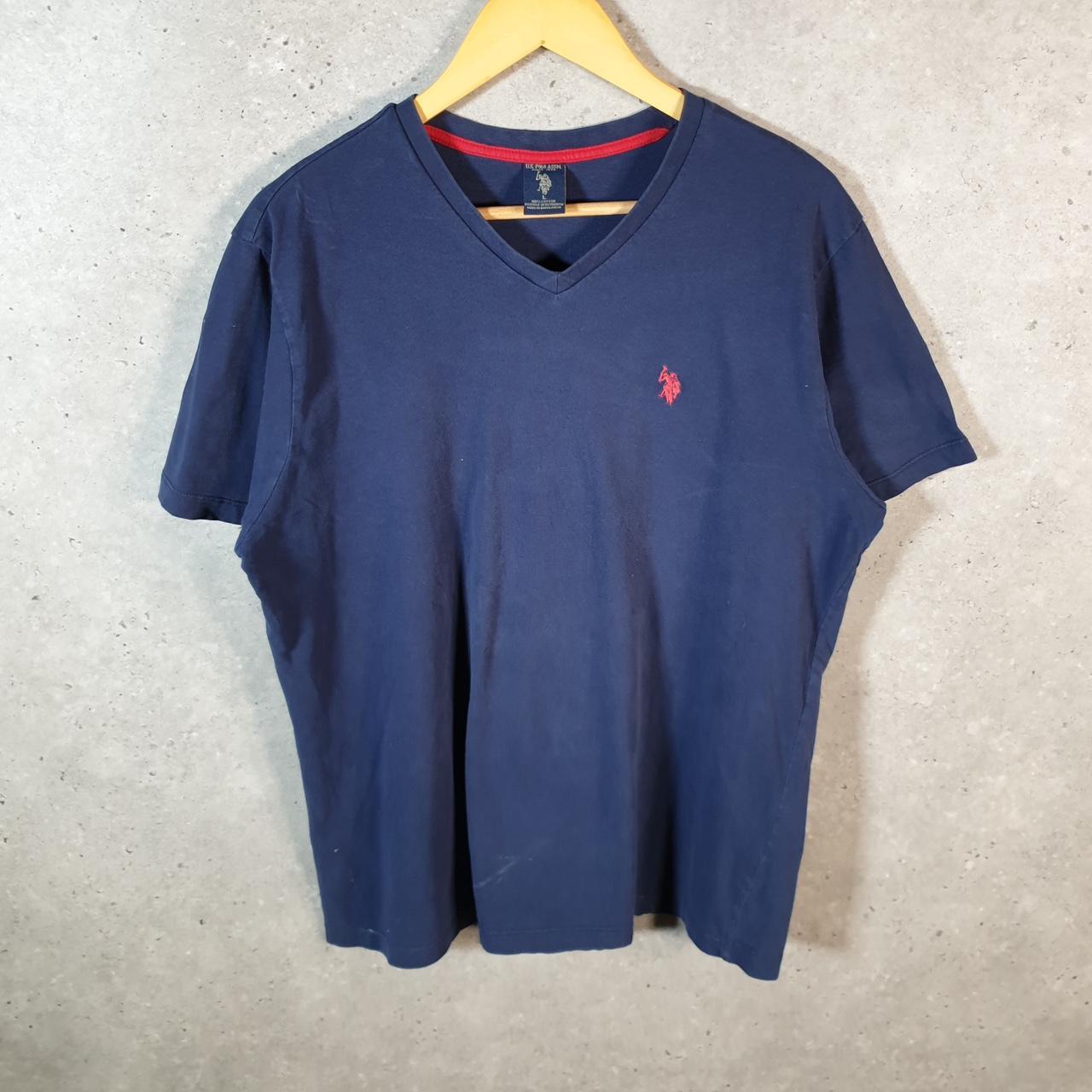 Vintage U.S. Polo Assn. Embroidered Logo T Shirt Mens Large Navy Blue Athletic Casual