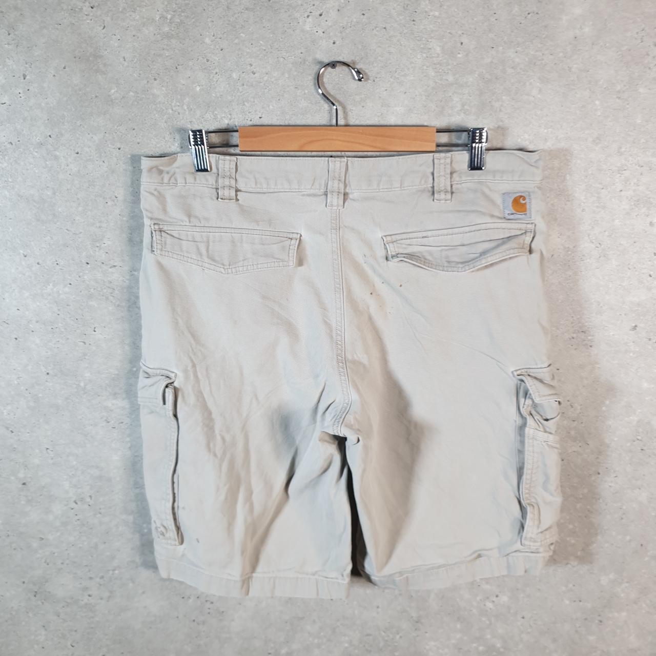 Vintage Carhartt Baggy Carpenter Shorts Jorts Cargo Men’s W38 Brown Relaxed Fit Workwear