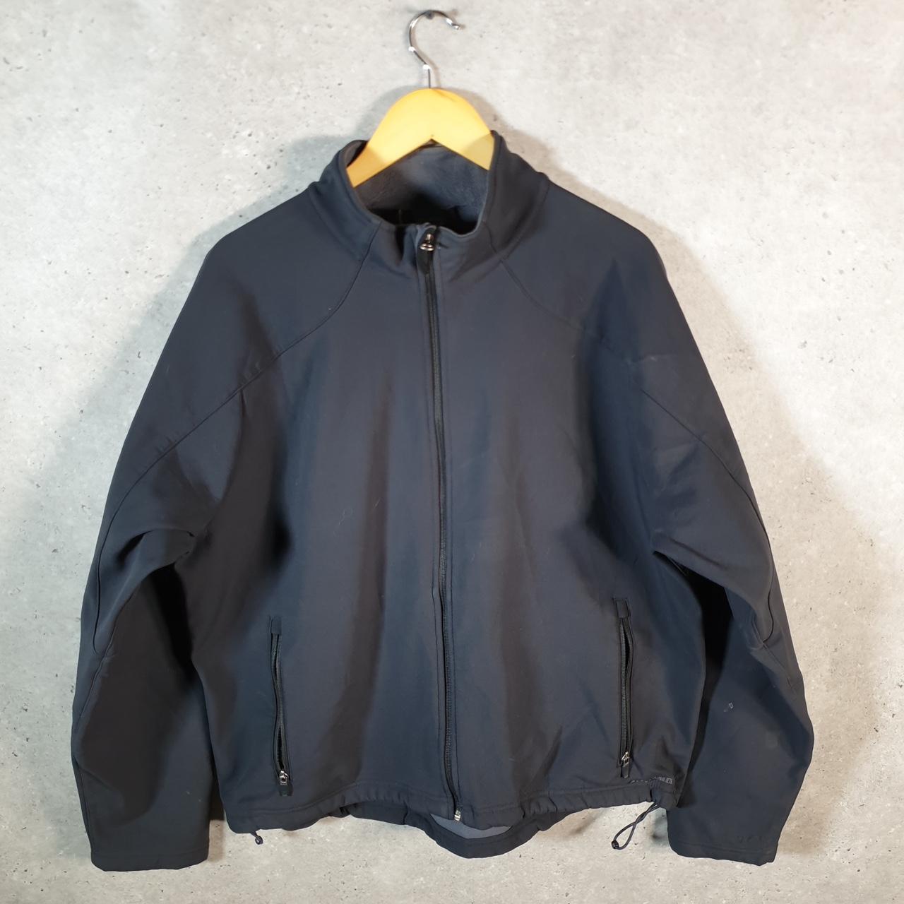 Vintage L.L. Bean Outdoors Nylon Jacket Mens XL Black Shell Soft Waterproof
