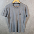 Vintage Adidas Ultimate T Shirt Men’s XL Grey Three Stripes Logo Athletic
