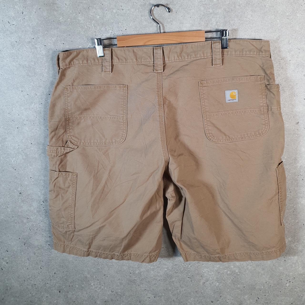 Vintage Carhartt Baggy Carpenter Shorts Jorts Cargo Men’s W44 Brown Loose Fit Workwear Big Fish Vintage