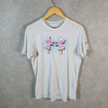 Vintage Under Armour Spellout T Shirt Shirt Youth XL White Loose Heat Gear Athletic