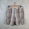 Vintage Dockers Chino Shorts Jorts Cargo Men’s W34 Checkered Baggy Cotton