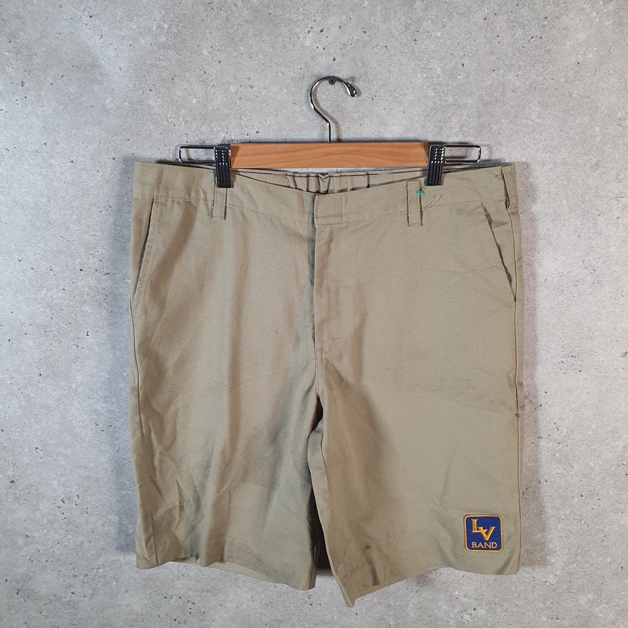 Vintage Dickies Baggy Chino Shorts Jorts Cargo Womens W34 Brown Regular Fit