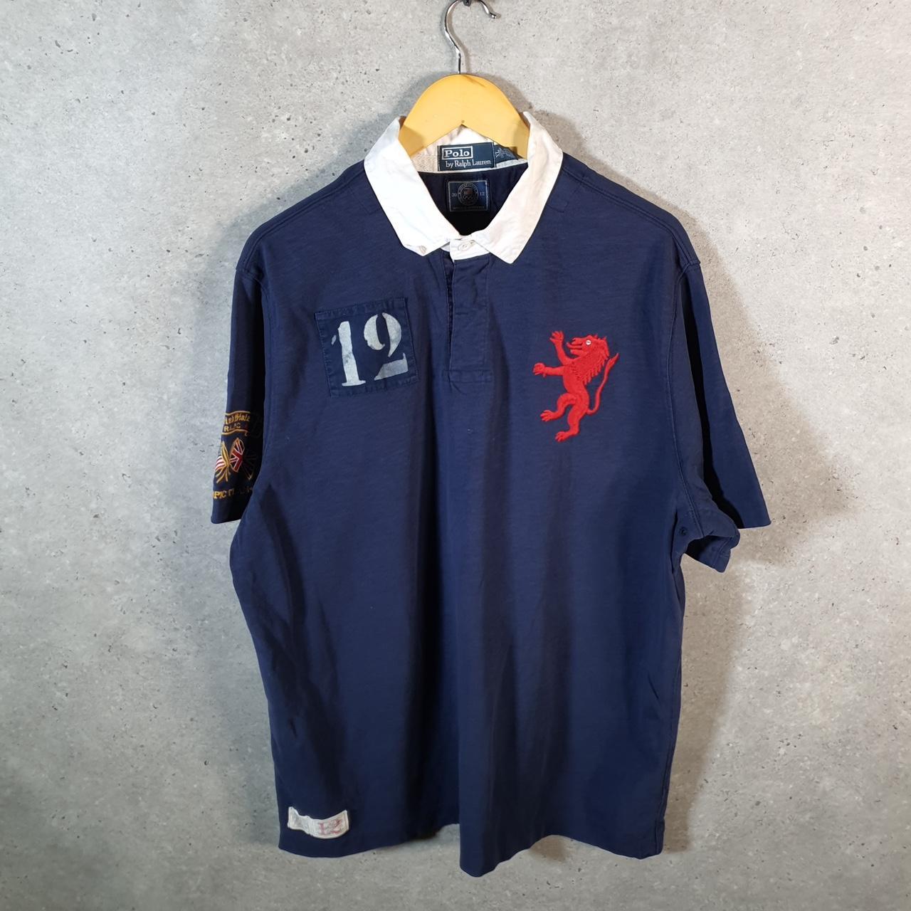 Vintage Ralph Lauren Polo Shirt USA Olympics Team 2012 Men’s XL Blue Pony