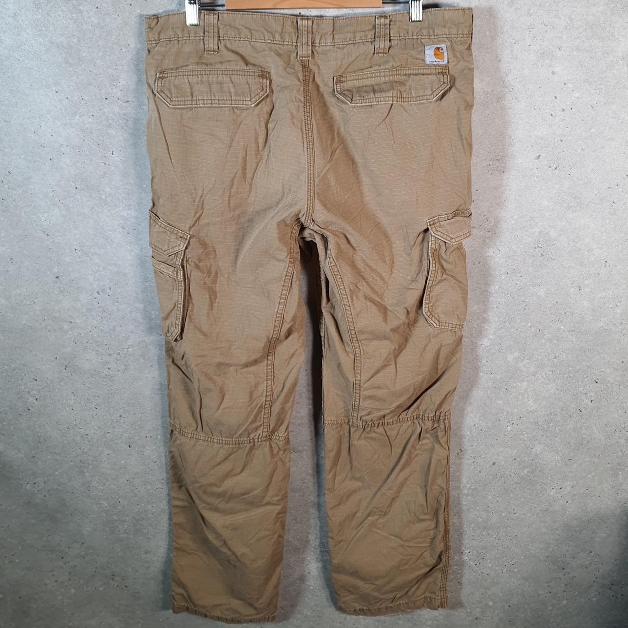 Vintage Carhartt Carpenter Trousers Mens W38 L34 Brown Relaxed Fit Workwear USA