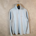 Vintage Champion 1/4 Zip Fleece Pullover Sweatshirt Mens 2XL Blue Embroidered Logo
