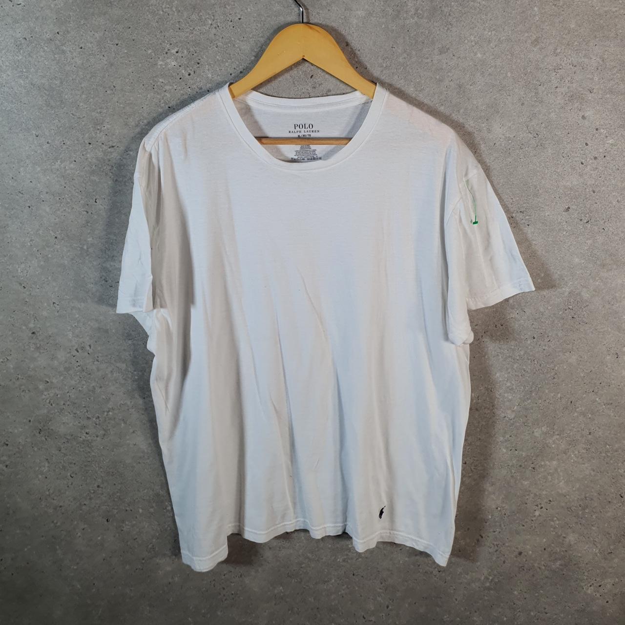 Vintage Ralph Lauren Polo Sport T Shirt Men’s XL White Classic Fit Embroidered Pony C8642