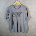 Vintage Nike Graphic Spellout T Shirt Men’s XL Grey Logo Swoosh Athletic