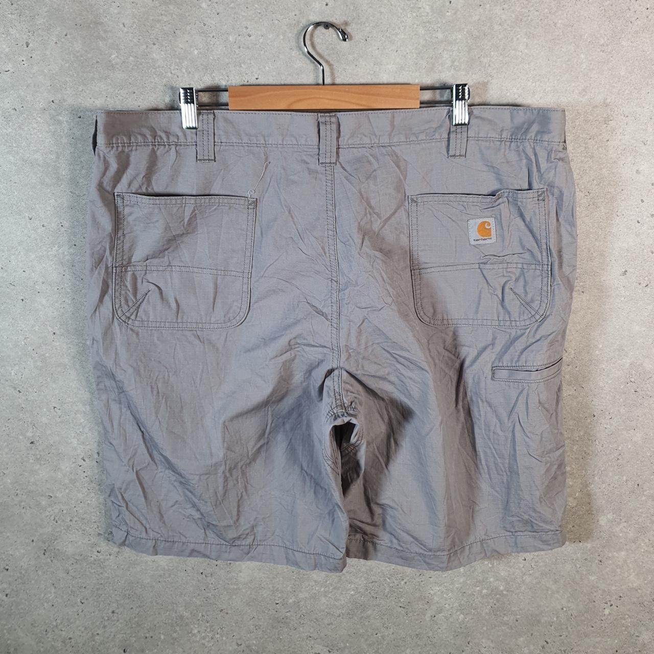 Vintage Carhartt Baggy Carpenter Shorts Jorts Cargo Men’s W44 Grey Relaxed Fit Workwear Big Fish Vintage