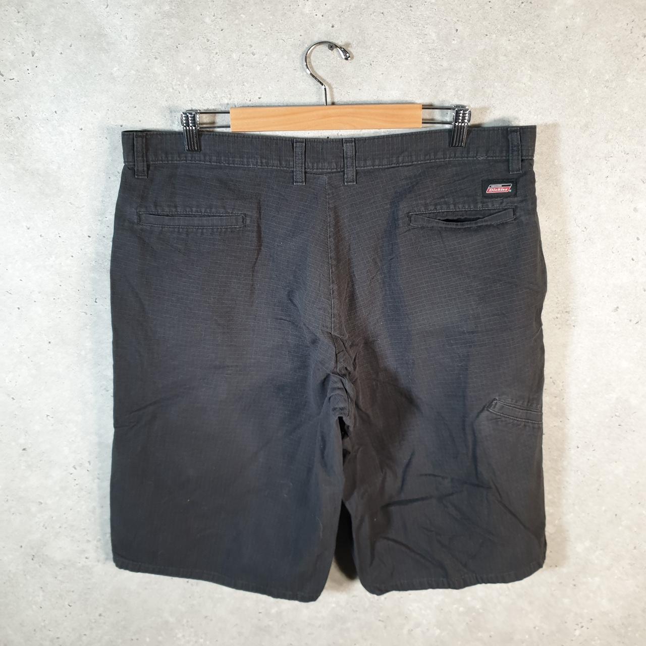 Vintage Dickies Baggy Chino Shorts Jorts Cargo Mens W38 Black Relaxed Fit