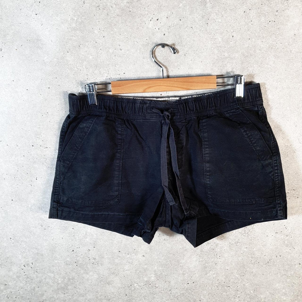 Vintage The North Face TNF Shorts Jorts Chino Cargo Womens Large Black Baggy Cotton