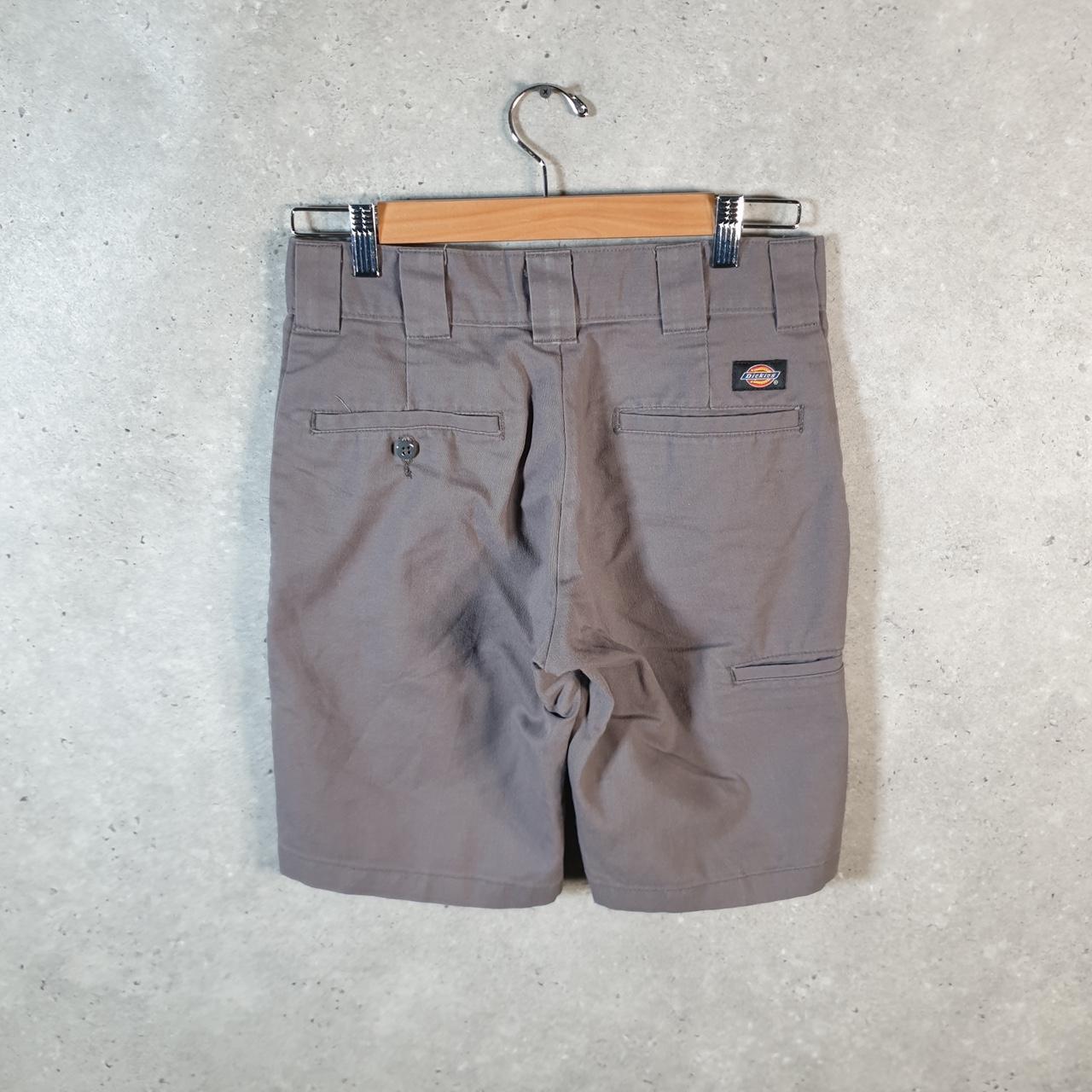 Vintage Dickies Baggy Chino Shorts Jorts Cargo Mens W28 Grey Flex Slim Fit