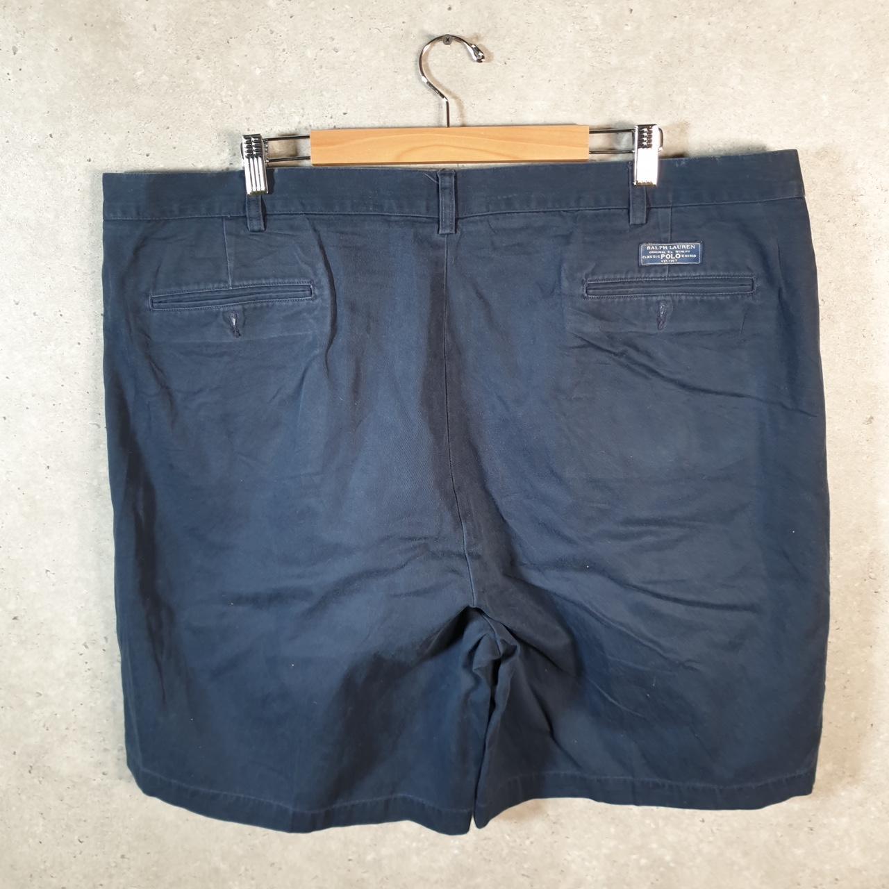 Vintage Ralph Lauren Polo Tyler Shorts Jorts Chino Cargo Men’s W46 Big Navy Blue Baggy