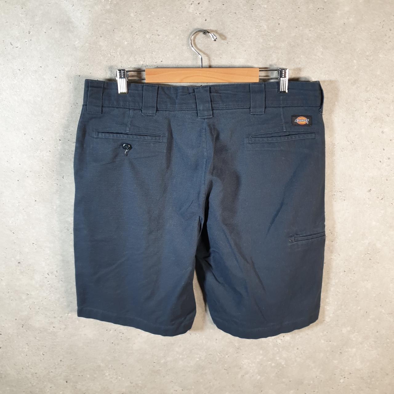 Vintage Dickies Baggy Chino Shorts Jorts Cargo Mens W36 Black Relaxed Fit