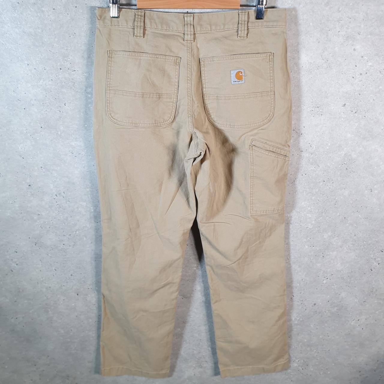 Vintage Carhartt Carpenter Trousers Mens W33 L32 Brown Relaxed Fit Workwear USA