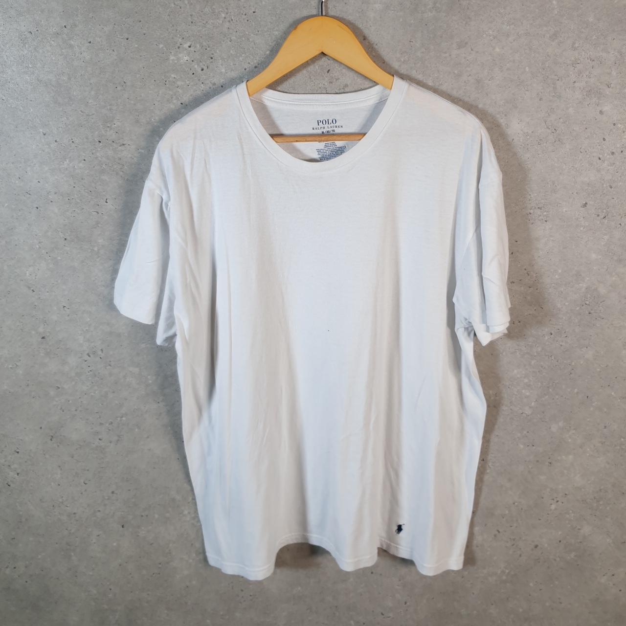 Vintage Ralph Lauren Polo Sport T Shirt Men’s XL White Classic Fit Embroidered Pony C9164