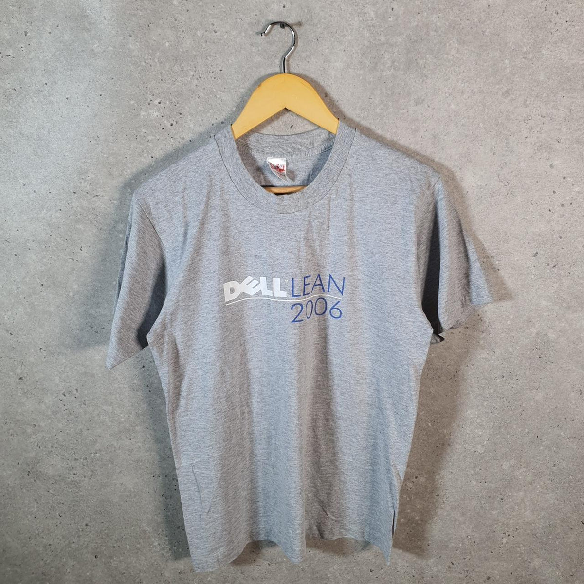 Vintage John Sport Dell Lean 2006 USA Single Stitch T Shirt Men’s Medium Grey
