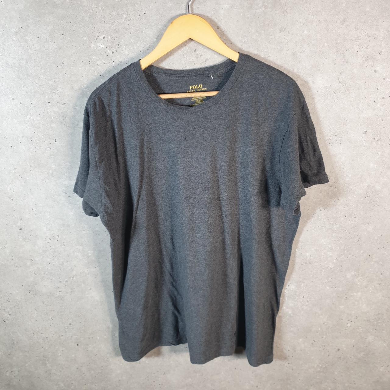 Vintage Ralph Lauren Polo T Shirt Men’s Large Grey Embroidered Classic Fit Pony C9029