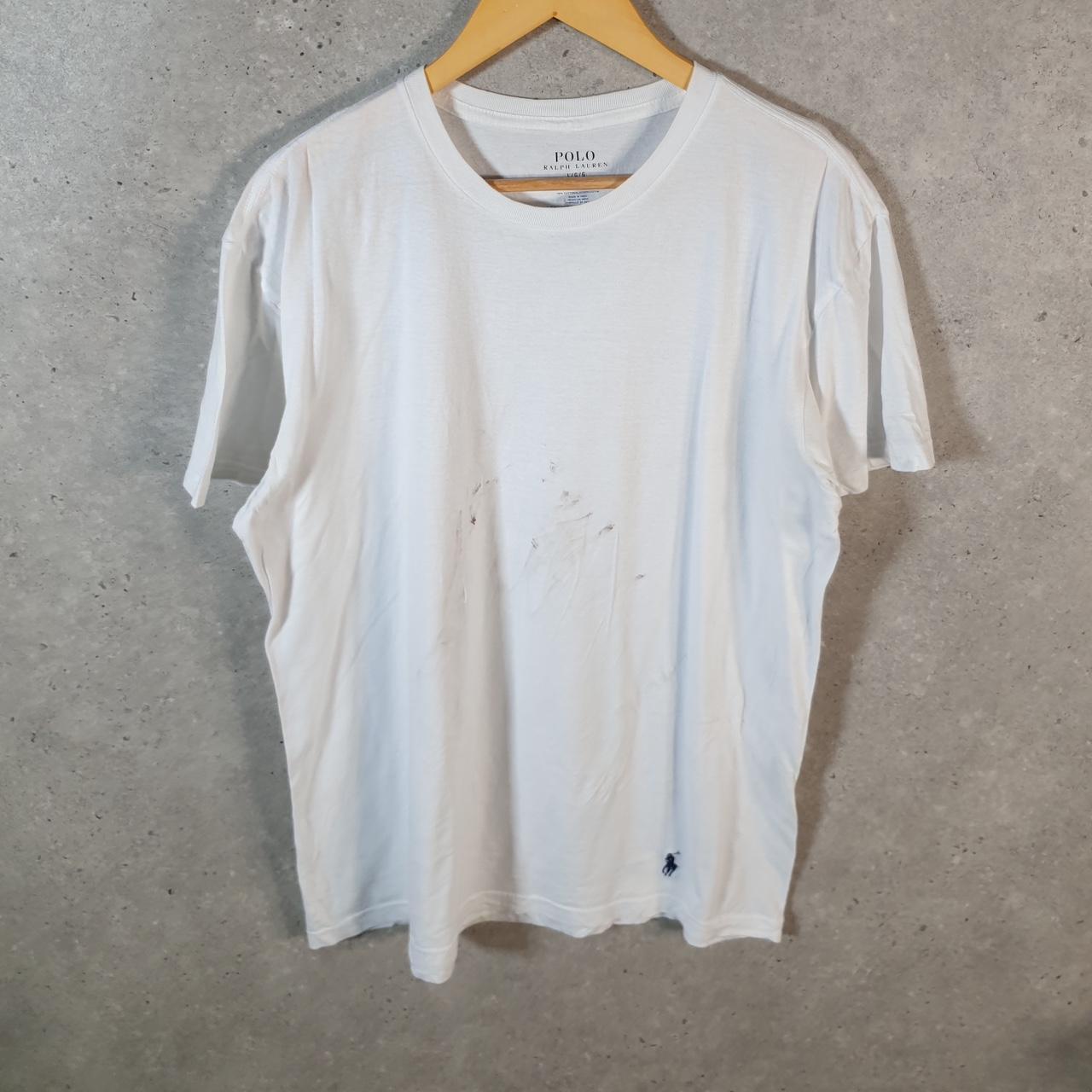 Vintage Ralph Lauren T Shirt Men’s Large White Classic Fit Embroidered Pony