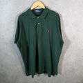 Vintage Ralph Lauren Polo Shirt Men’s XL Green Classic Fit Embroidered Pony