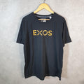 Vintage Adidas Ultimate Exos T Shirt Shirt Men’s XL Black Three Stripes Logo Athletic C9703