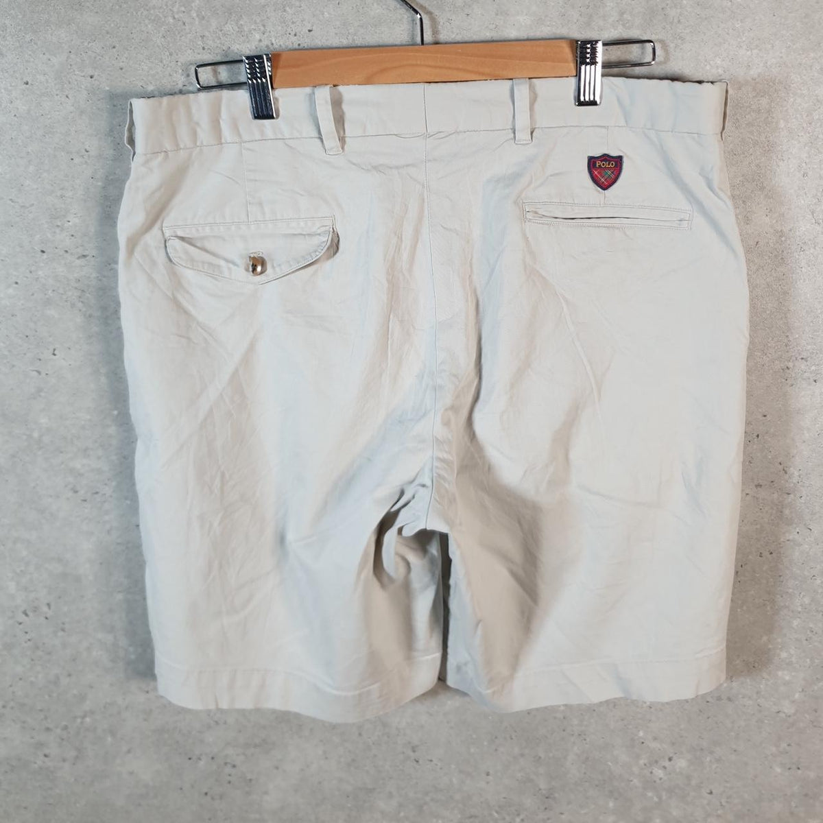 Vintage Ralph Lauren Polo Shorts Jorts Chino Cargo Men’s W35 Brown Baggy Cotton