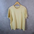 Vintage Ralph Lauren Polo T Shirt Men’s XL Yellow Embroidered Pony Classic Fit C9112