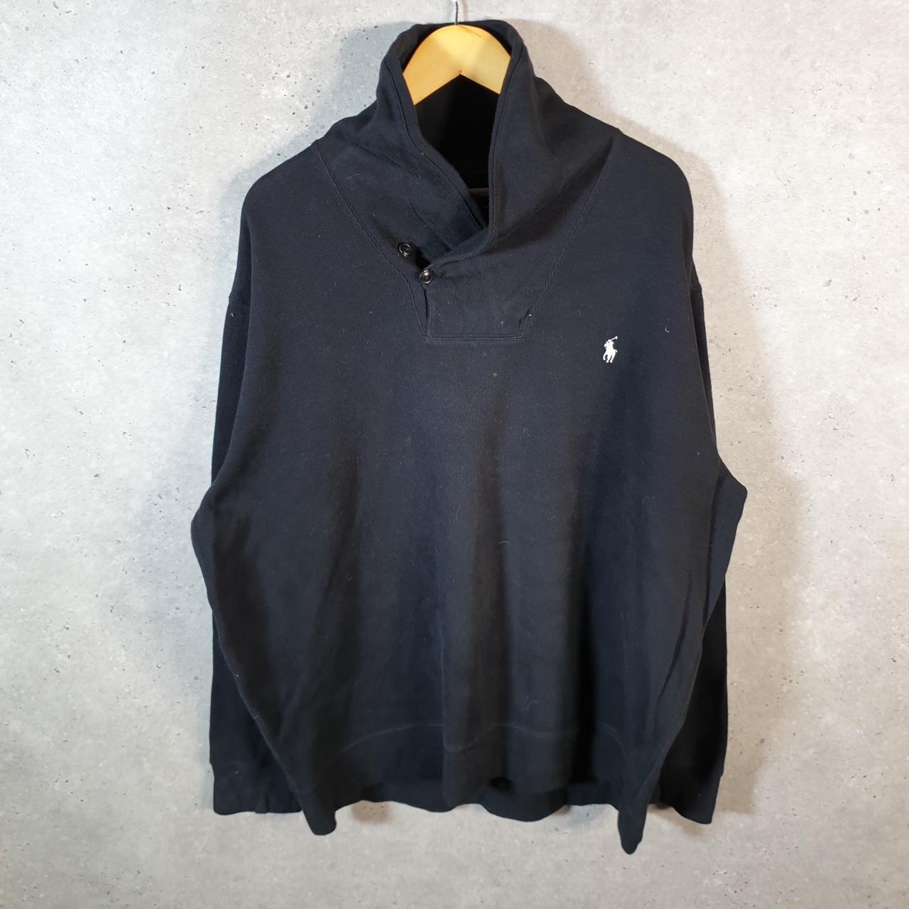 Vintage Ralph Lauren Polo 1/4 Button Sweatshirt Men’s  XL Tall Cotton Pullover Pony