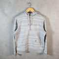 Vintage Carhartt Hoodie Womens Medium Grey Pullover Blank Sweatshirt USA Relaxed Fit