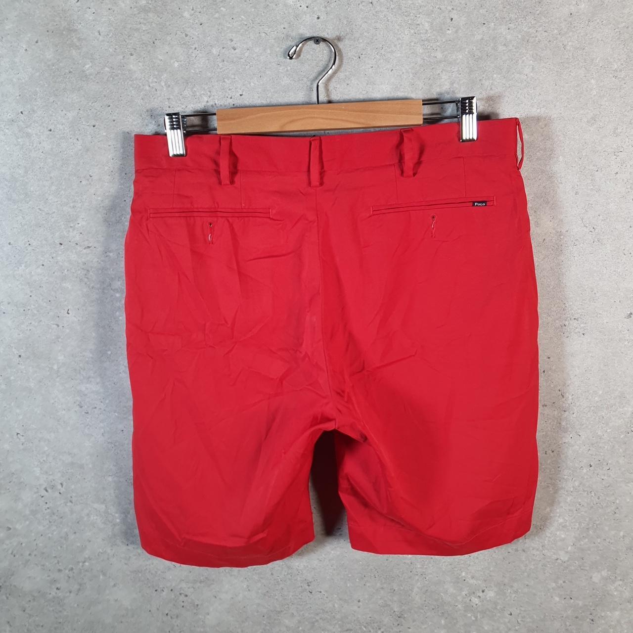 Vintage Ralph Lauren Polo Shorts Jorts Cargo Men’s W33 Red Baggy Cotton A4606