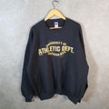 Vintage Russell Athletic Southern Miss Uni USA Sweatshirt Men’s 2XL Black Pullover Baggy