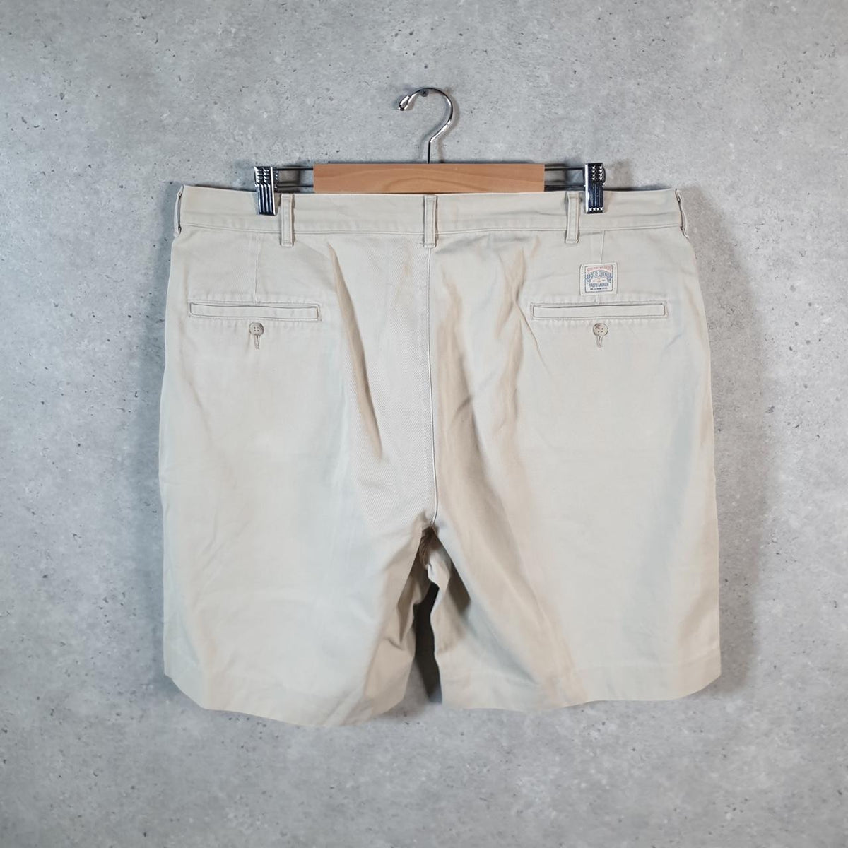 Vintage Ralph Lauren Polo Shorts Jorts Chino Cargo Men’s W40 Brown Baggy Cotton A4366