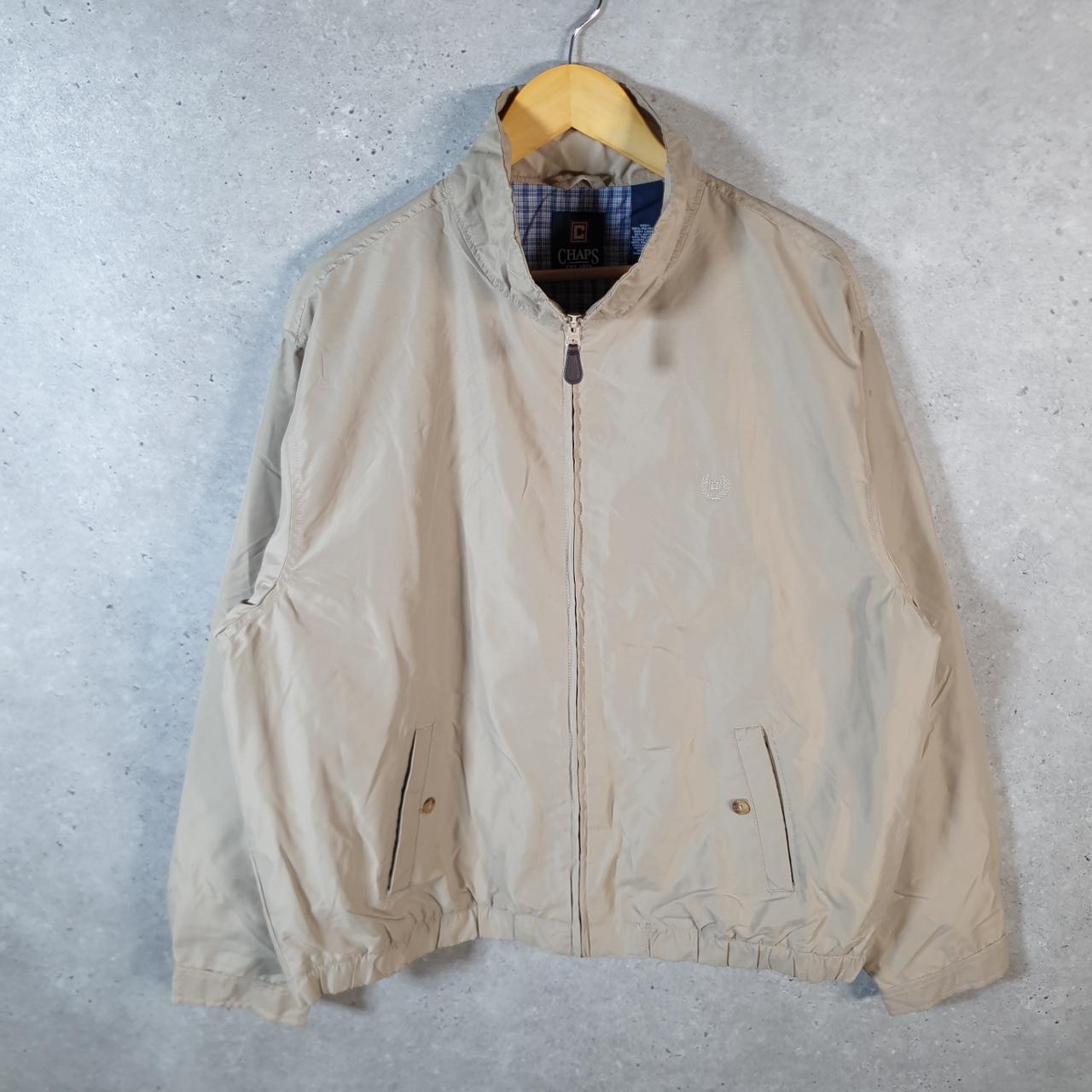 Vintage Chaps Ralph Lauren Polo Harrington Bomber Jacket Men’s XL Brown Full Zip
