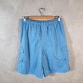 Vintage Quiksilver Chino Shorts Jorts Cargo Men’s Large Blue Baggy Cotton