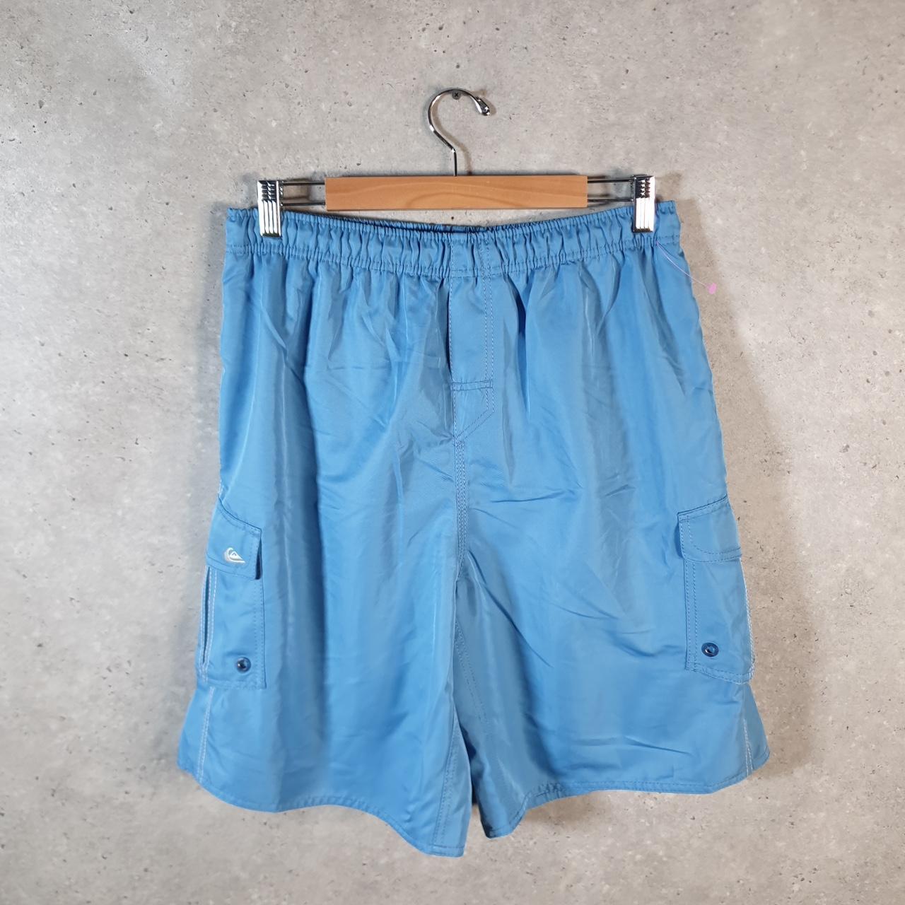 Vintage Quiksilver Chino Shorts Jorts Cargo Men’s Large Blue Baggy Cotton