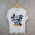 Vintage Disney Land Mickey Mouse T Shirt Men’s Small White Graphic Cartoon