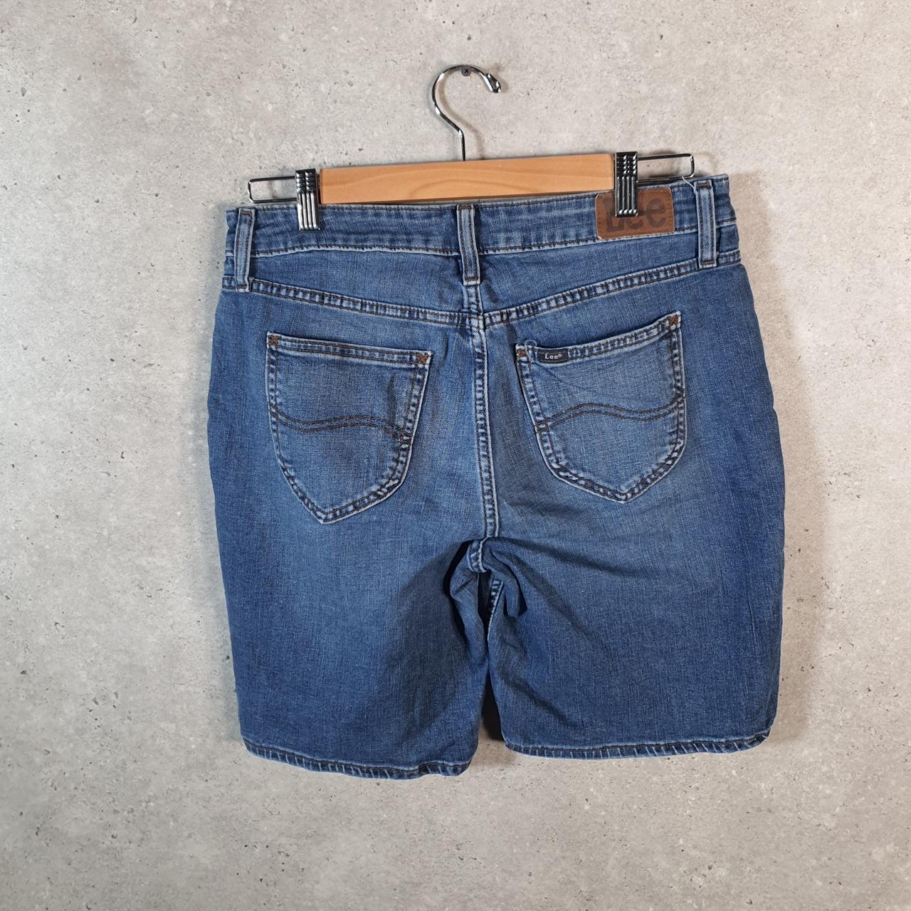 Vintage Levi’s Low Rise Short Baggy Shorts Jorts Cargo Womens W30 Blue Relaxed Denim A4047